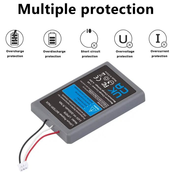 Batterie de contrôleur PS5 Remplacement LIP1708 2650mAh pour Contrôleur Sans Fil Sony Playstation 5 DualSense CFI-ZCT1W Argent Bleu Rose Rouge Noir Vert Capacité 2650mAh Technologie Lithium-ion Rechargeable Caractéristiques de Performance Optimale Durée de Vie Prolongée Protection Multiples Installa