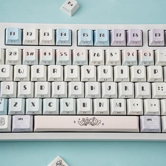 Keycaps Saint-Valentin en PBT avec impression par sublimation