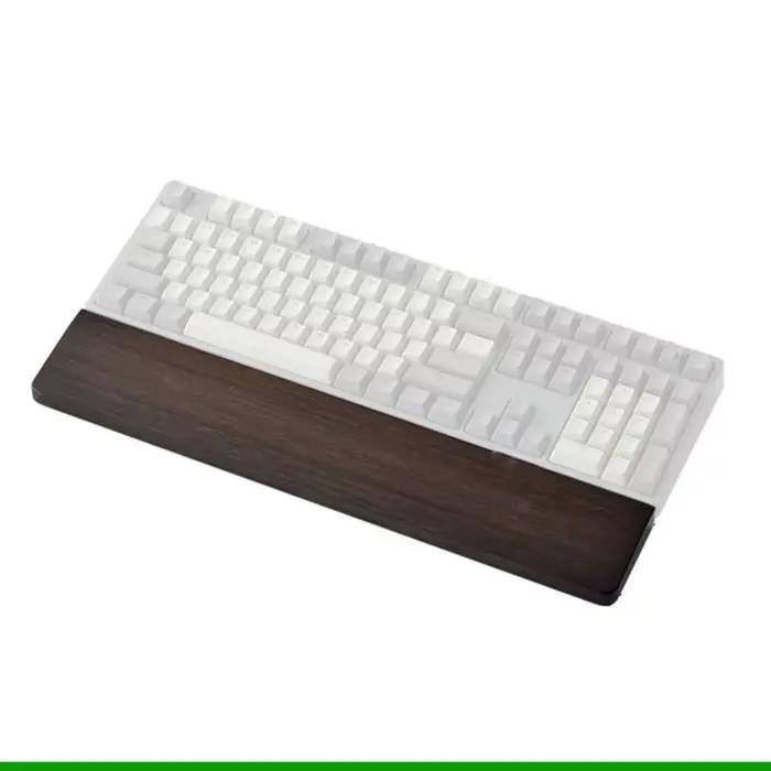 Repose-poignet pour clavier mécanique en bois beige marron orange pour claviers de 61 et 104 touches pour bureau professionnel et gamer occasionnels