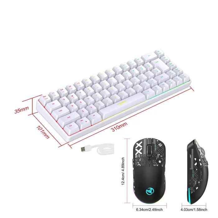 Kit Clavier et Souris Gamer Rétroéclairé Blanc – Offre Combo
