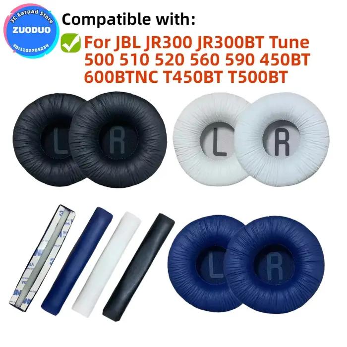 Pour JBL JR300 JR300BT Tune 500 510 520 560 590 450BT 600BTNC T450BT T500BT casque antibruit écouteur éponge mémoire ZUODUO
