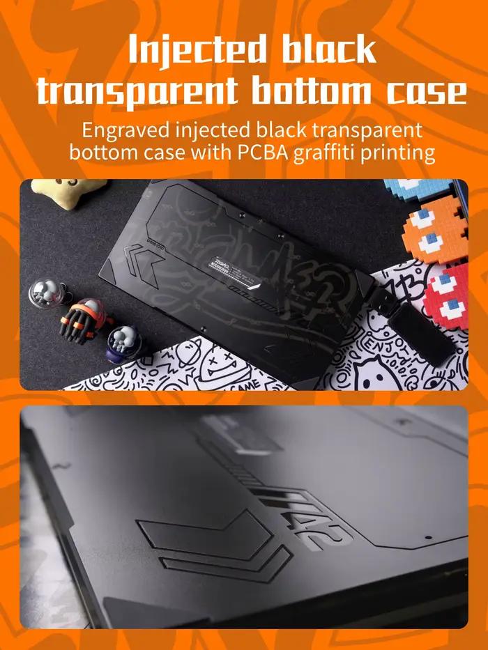 Clavier de jeu de combat Haute42 TBGamer Hitbox HautePad Emotion III-17 pour Street Fighter 6