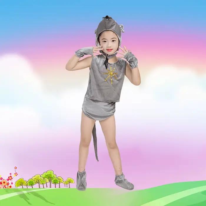 Costumes de petite souris grise pour enfants, vêtements de Cosplay d'animaux, vêtements de spectacle pour enfants de la maternelle, Costume de danse mignon