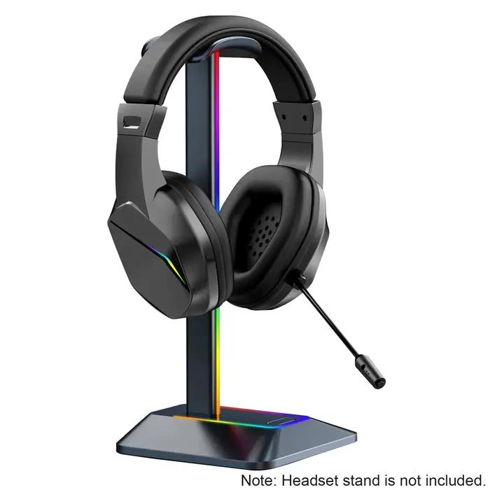 Casque de jeu sans fil BT avec lumières LED