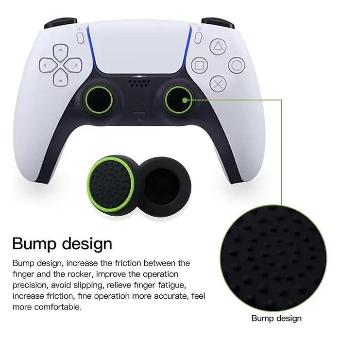 10 pièces capuchons de poignée de bâton de pouce couverture pour PS5 PS4 PS3 Xbox 360 une série X S contrôleur Silicone lumineux poignées de Joystick accessoire
