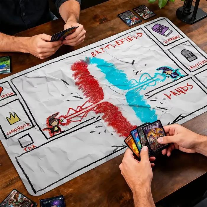 Tapis de jeu MTG au design vintage en carton, tapis de jeu de cartes Magic pour OPGG, tapis de jeu Riftbound, tapis de jeu de table, tapis de jeu de société pour TCG