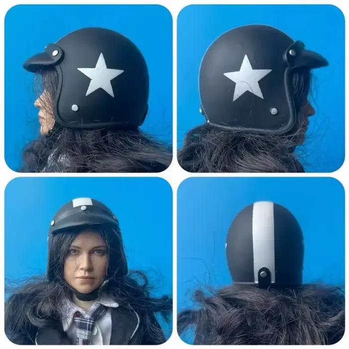Casque de soldat à l'échelle 1/6, moto moderne, voiture électrique, chapeau, modèle en plastique, figurines d'action de 12 pouces, accessoires de scène, jouets