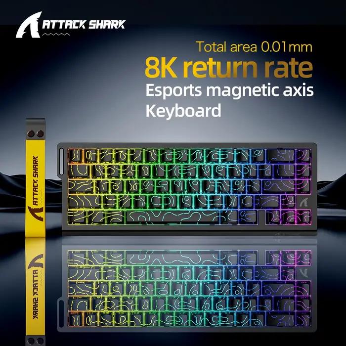 Clavier à interrupteur magnétique Attack Shark X68HE | Précision 0