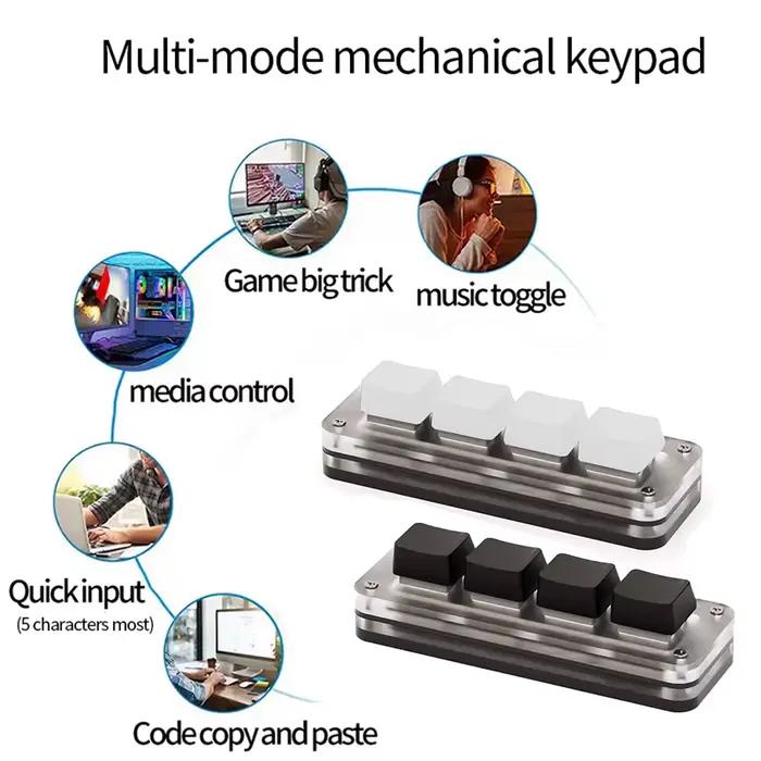 Mini clavier mécanique Macro 3/4/6 touches USB rvb jeu programmation personnalisée