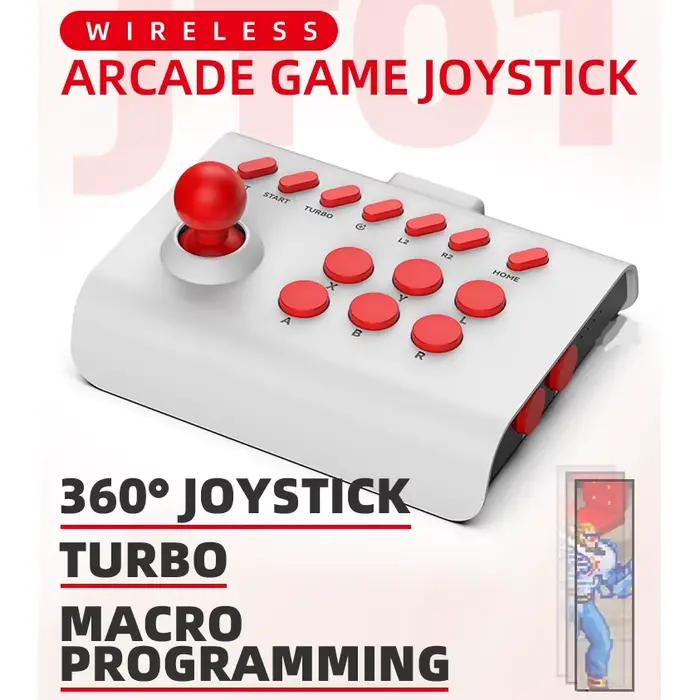 Manette de jeu d'arcade contrôleur Bluetooth pour Switch PS4 PS3 Mobile Android IOS iPhone PC TV Joystick contrôle de jeu sans fil tapis de jeu
