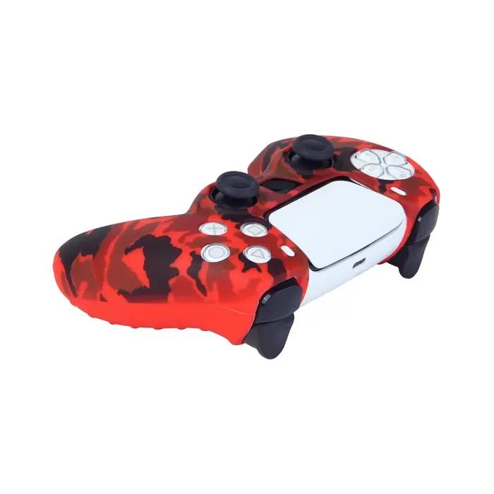 Coque de protection en silicone étanche pour contrôleur PS5 manette de jeu Sony PlayStation 5 occassions spéciales cadeau gaming durable résistant camouflage