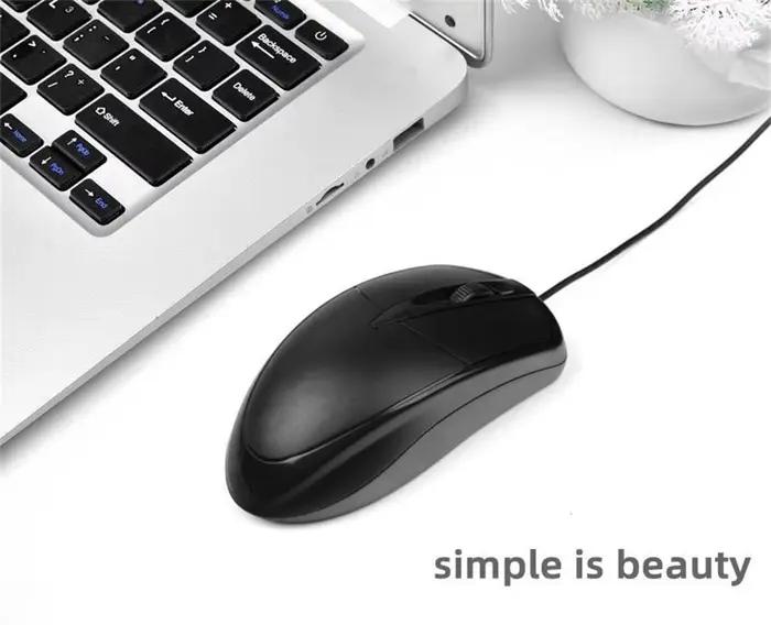 Souris d'ordinateur filaire USB optique pour les joueurs