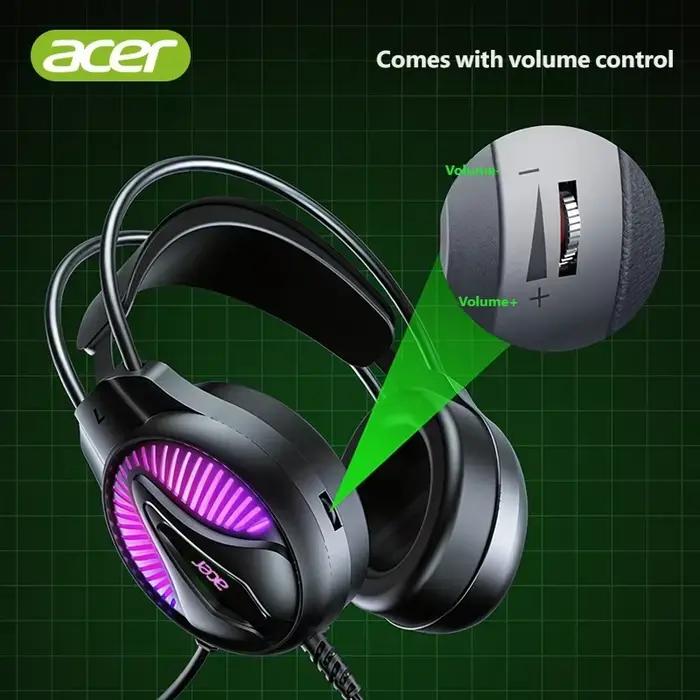 Casques filaires Acer pour joueurs avec micro