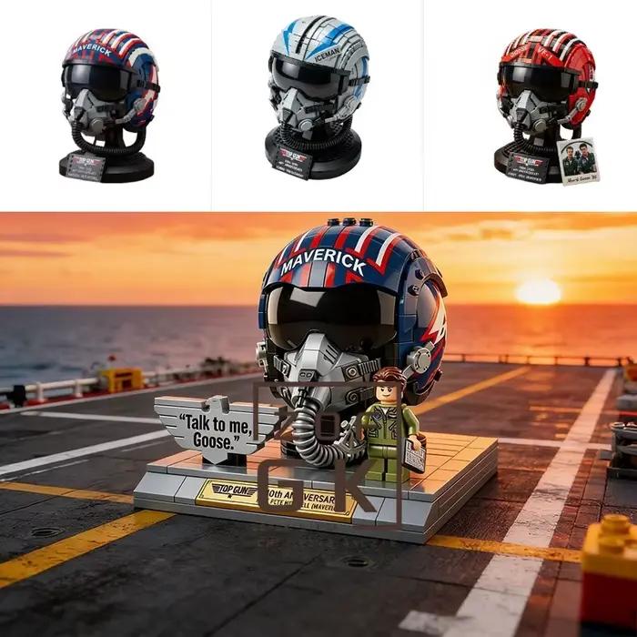 Ensemble de blocs de construction de casque Maverick