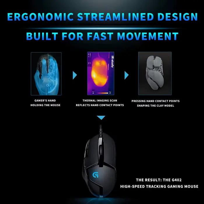 Souris de jeu professionnelle Logitech G402