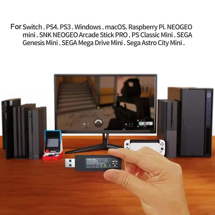 NOUVEAU Adaptateur de manette sans fil USB Mayflash Magic S Pro 2 pour Switch Pro / Fight Stick Gamepad pour Xbox Series X/S