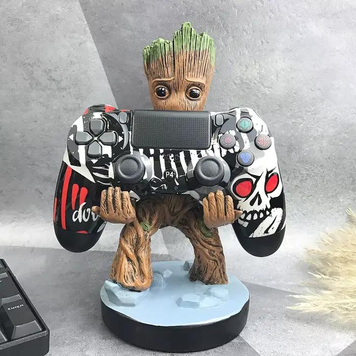 Support de contrôleur de jeu personnalisé PS5/4/3 kit de garage figurines anime présentoir PS support universel Xbox support de téléphone de bureau cadeau pour passionnés