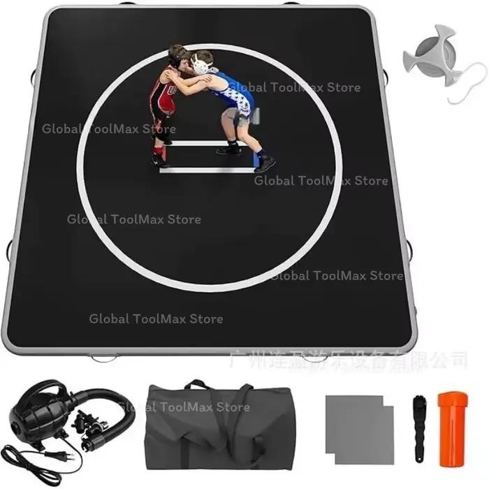 Tapis de gymnastique gonflable professionnel, tapis de gymnastique de 3/4 pouces d'épaisseur pour la gymnastique, la cheerleading, l'entraînement à domicile, la lutte, le judo