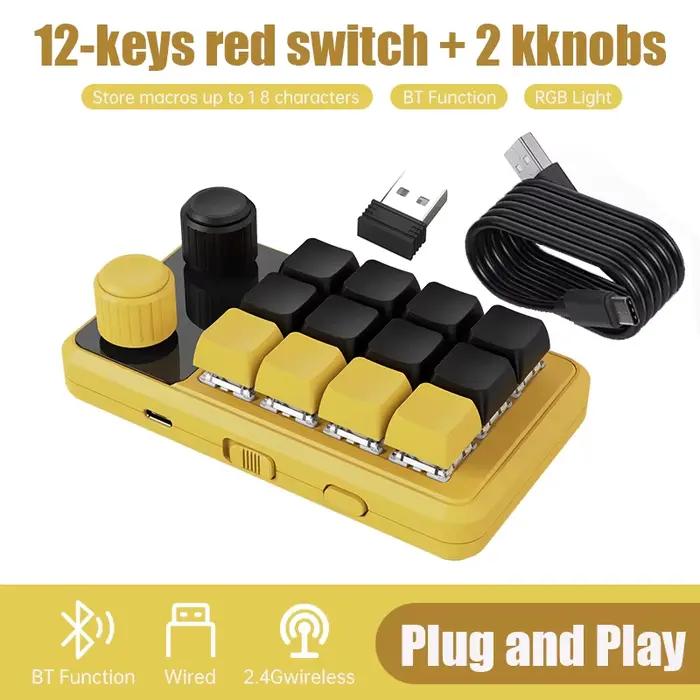 Programmation Macro bouton personnalisé clavier rvb 3 touches copier coller Mini