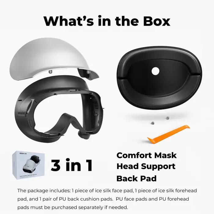 Masque facial et sangle de tête GEEKVR pour Pico 4 Ultra