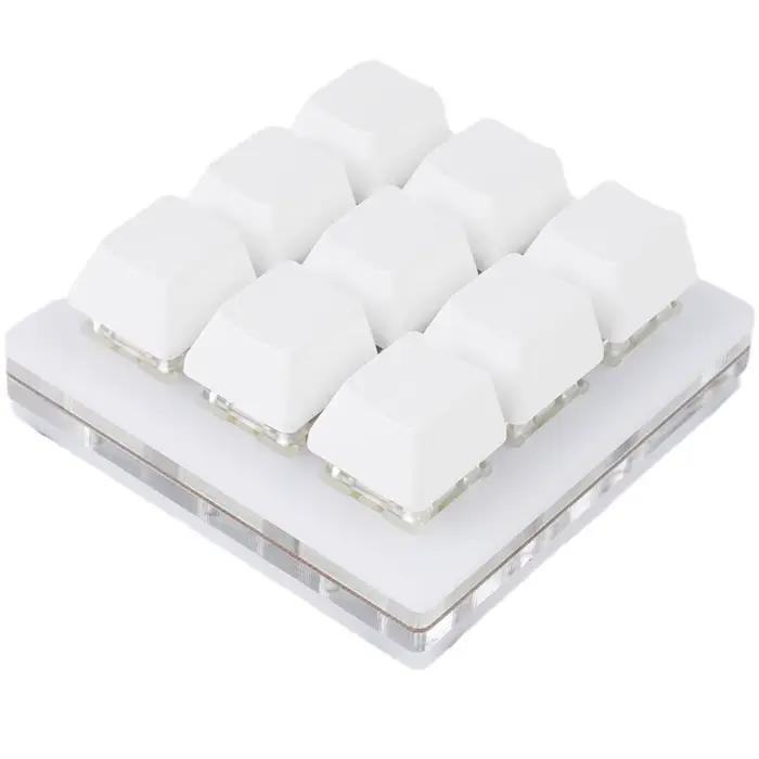 9 touches RGB Macropad Macro clavier mécanique USB Mini jeu claviers de programmation personnalisés pour les jeux Photoshop
