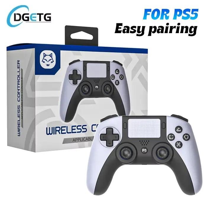 Manette de jeu PS5 avec vibration, connexion transparente et contrôle Bluetooth pour console Sony PlayStation 5 et PC occasions spéciales et cadeaux de Noël