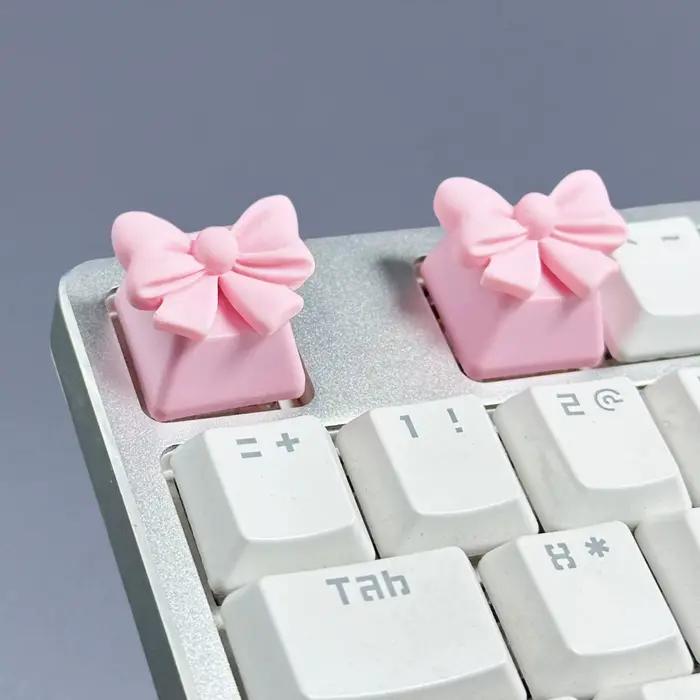 Personnalisé original résine mignon arc keycap axe transversal clavier mécanique
