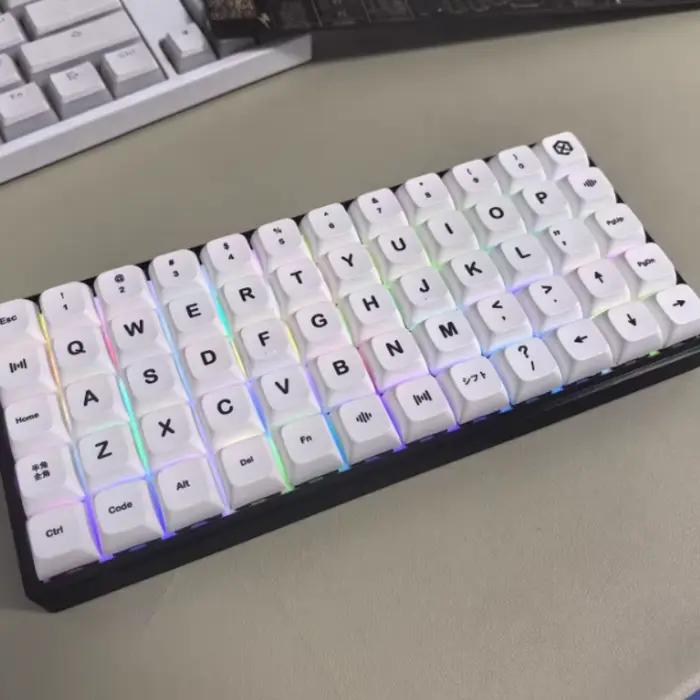 Planck 50 clavier tri-mode disposition compacte personnalisé échange à chaud 2.4G sans fil VIA 50%