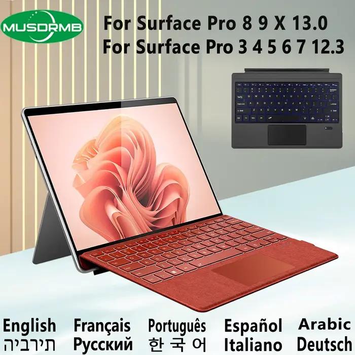 Clavier avec pavé tactile pour Microsoft Surface Pro 3 4 5 6 7 12.3 "