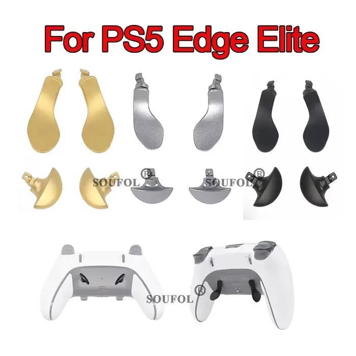 Boutons arrière en métal de remplacement professionnels pour manette de jeu PS5 Edge Elite