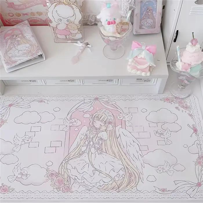 Tapis de souris en cuir dessin animé