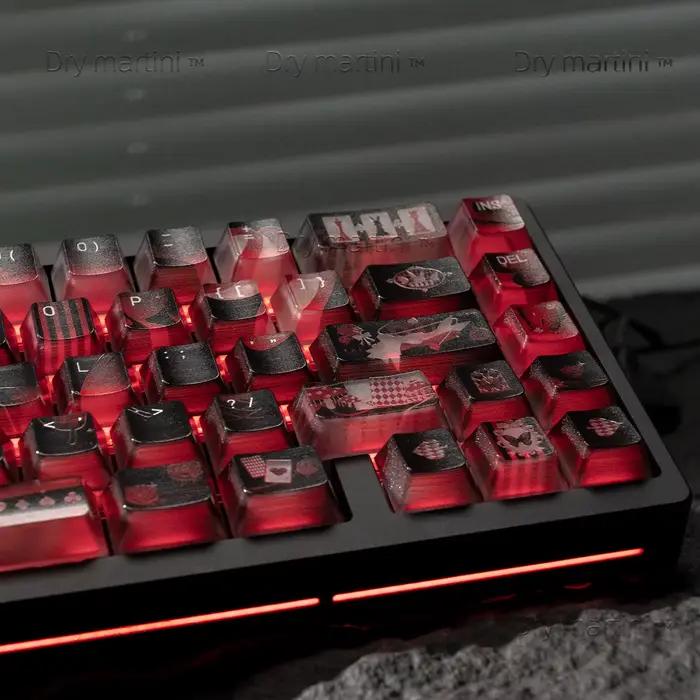 119 touches perdues Alice thème Keycaps Transparent