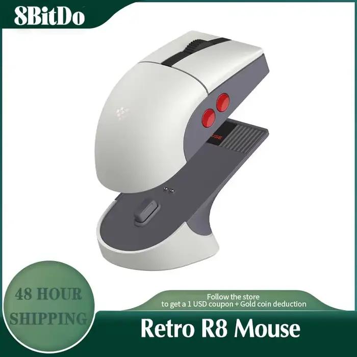 Souris de jeu sans fil 8BitDo Retro R8 édition N