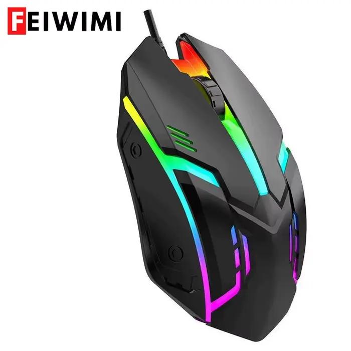 Souris de jeu filaire USB LED