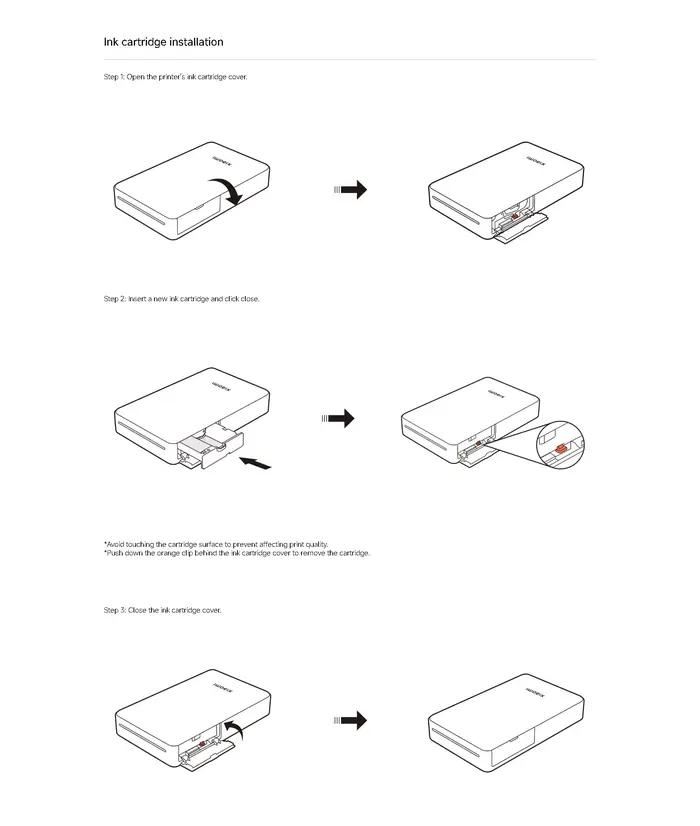 Xiaomi imprimante Photo Portable pro accessoires