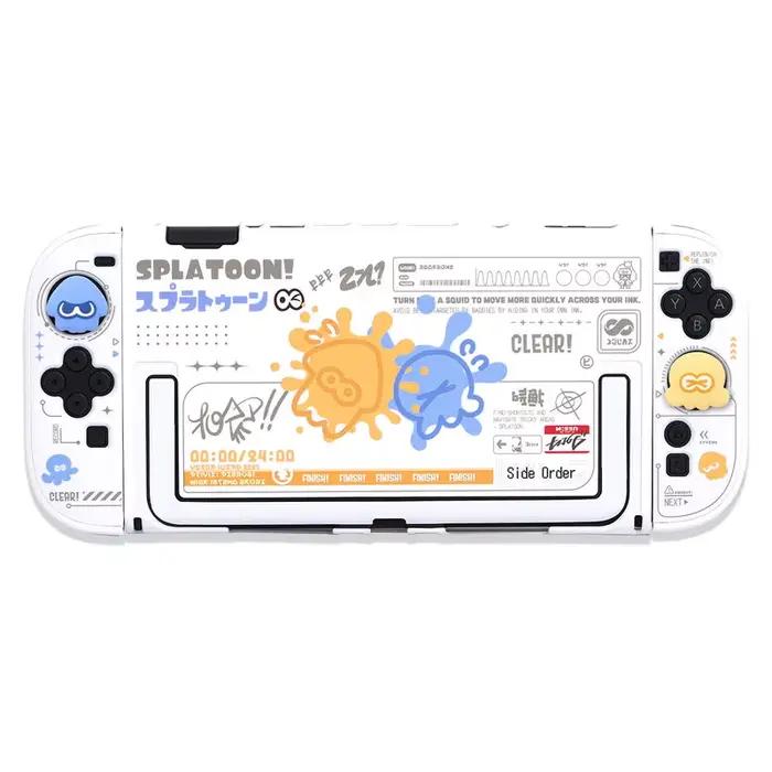 Étui de protection Splatoon 3 pour Switch 2 - Conception à coque divisée en deux parties - Accessoires de console NS2 Housse de jeu
