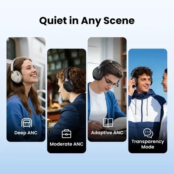 Casque sans fil HAYLOU S40 ANC avec réduction de bruit de 50 dB