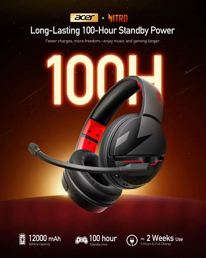 Casque de jeu sans fil Acer PS5 2