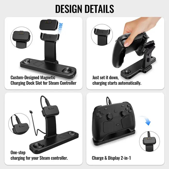 Nouveau support de bureau compatible avec la station de charge Steam Controller 2