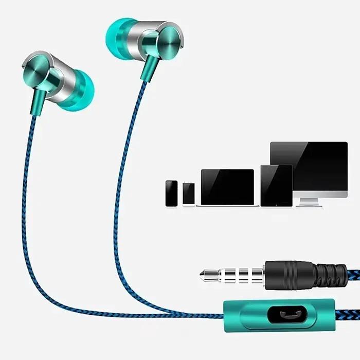 3.5mm casque filaire suppression du bruit écouteurs intra-auriculaires