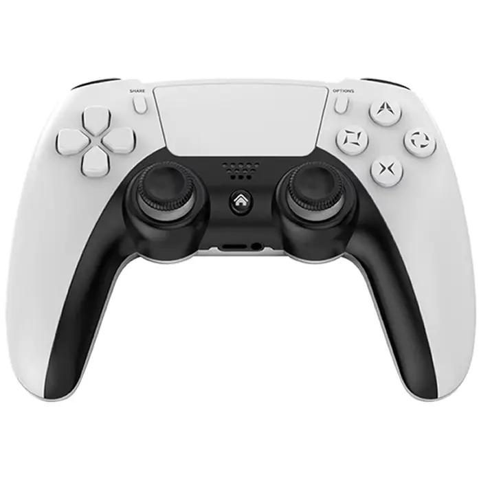 Manette de jeu sans fil pour P4 – Contrôleur de jeu ergonomique pour P4 Slim/P4 Pro/Plateforme Steam Win 10 PC Joystick