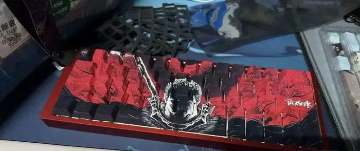 Capuchons de touches rouges Berserk Guts Cherry PBT
