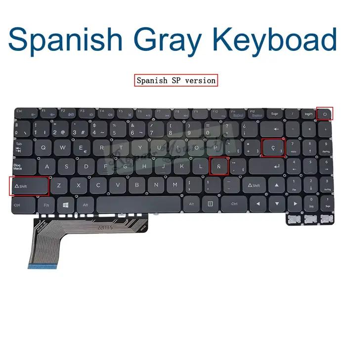 Clavier espagnol US SP ES pour Gateway GWTN156-11GN GWTN156-11MC GWTN156-11RD 11BK 11BL