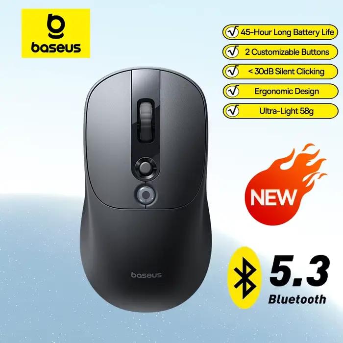 Souris sans fil ergonomique Baseus EM2 Bluetooth 5.3 2.4G type-c charge
