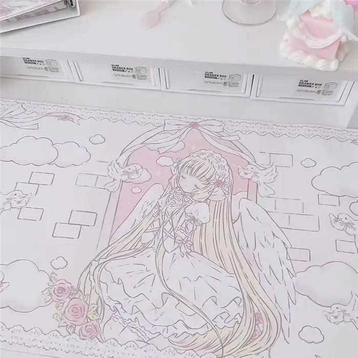 Tapis de souris en cuir dessin animé