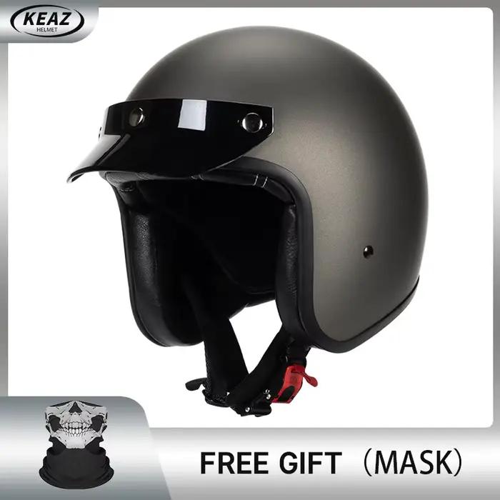 Casque de moto léger pour hommes et femmes, visage ouvert, puzzles masculins, savoir à chaud, 256 gris et argent, 3/4