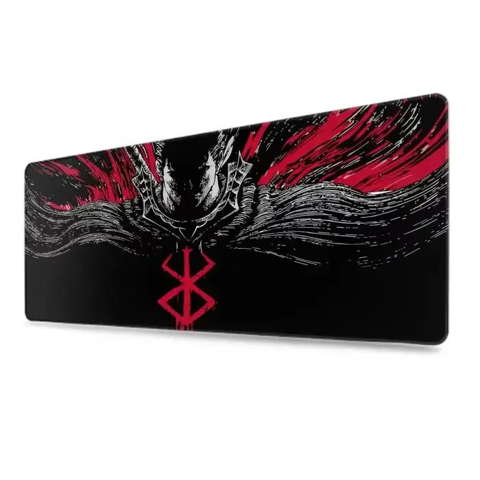 Tapis de souris noir et blanc Anime