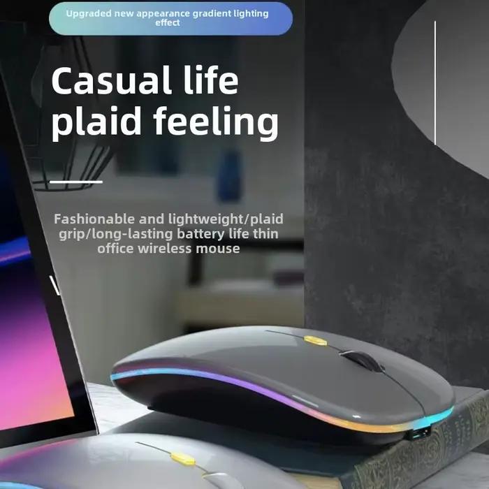 Souris sans fil aste silencieuse pour ordinateur portable et de bureau