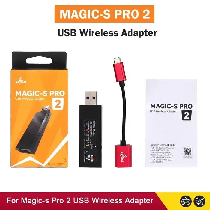 NOUVEAU Adaptateur de manette sans fil USB Mayflash Magic S Pro 2 pour Switch Pro / Fight Stick Gamepad pour Xbox Series X/S