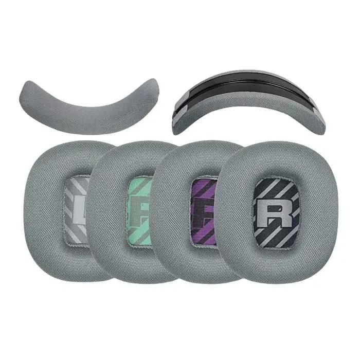 Coussinets d'oreille en tissu Astro A10 oreillettes de remplacement en mousse pour casque de jeu Logitech Astro A10 confort durabilité option couleur pour gamer occasionnels et professionnels